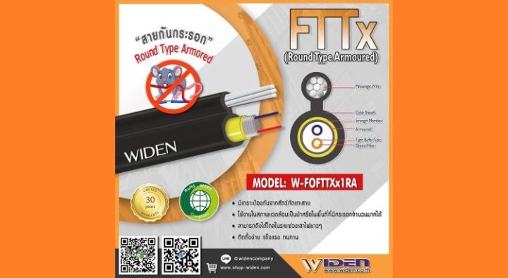 สินค้าแนะนำ FTTX Fig.8 type ขนาด 1-2 Core